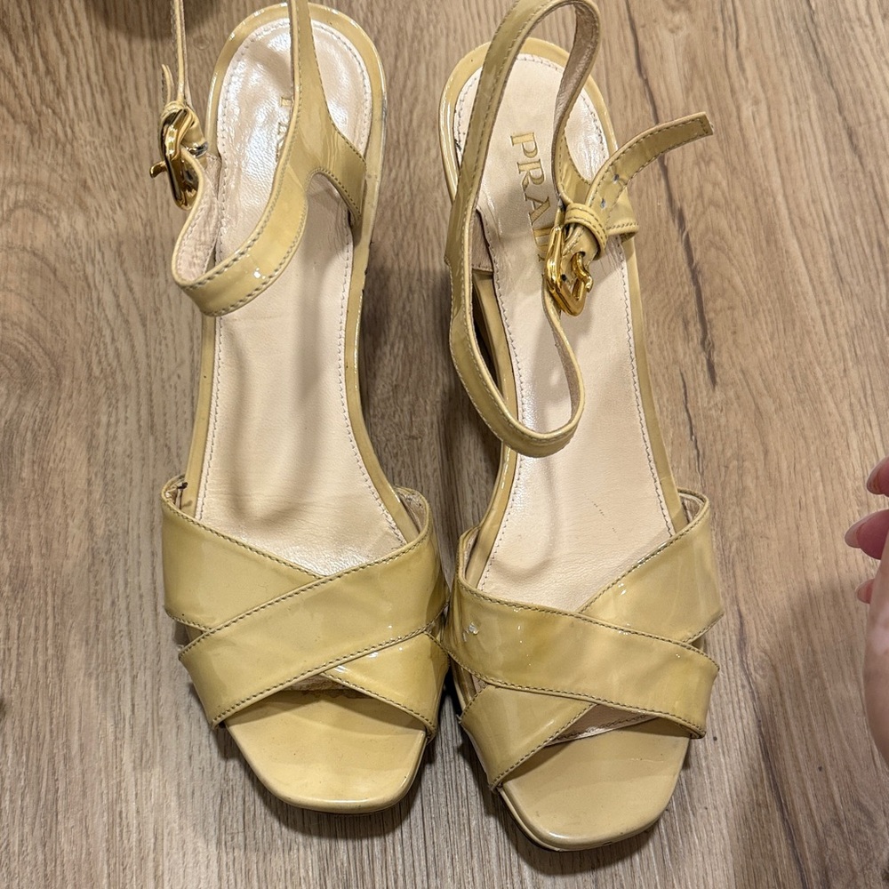 Prada Women's Sandals in Yellow